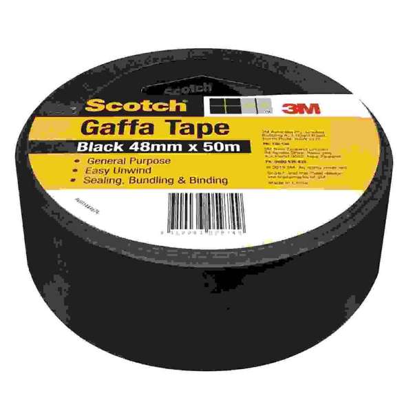 Scotch Gaffa Tape Black 48mm x 50m