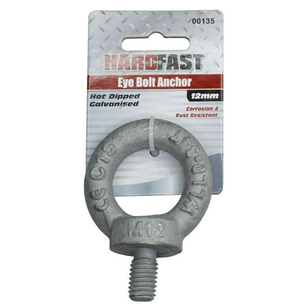 Hardfast Eye Ring Anchor Galvanised 12mm