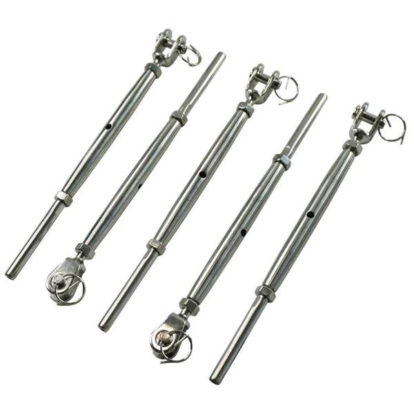 Jaw & Swage M6 Thread Stainless Steel 3.2mm - 5 Pack