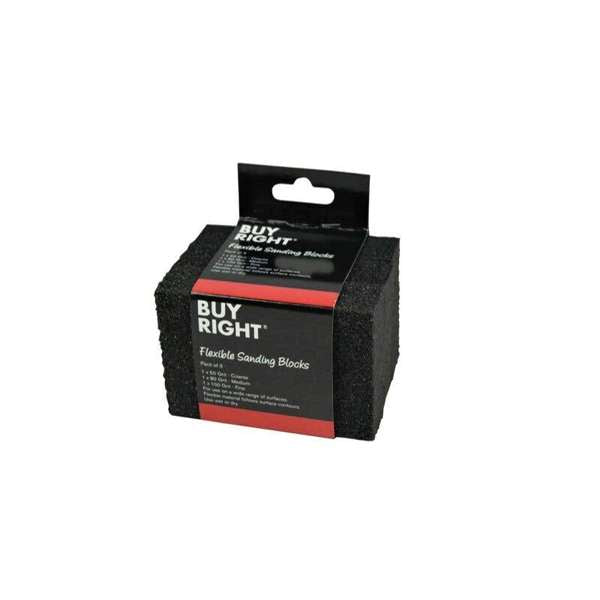 Buy Right Flexible Sanding Blocks - 3 Pack