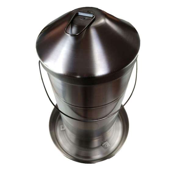 Poultry Feeder Stainless Steel 15kg