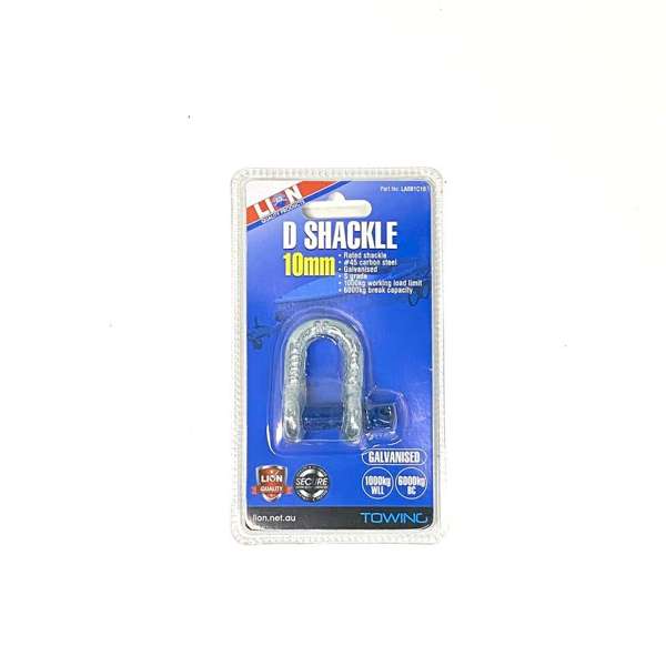 Lion Galvanised D-Shackle 10mm