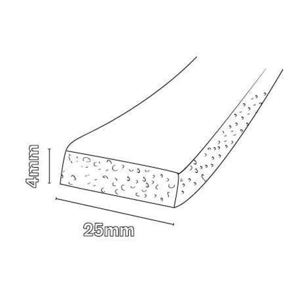 Cowdroy General Purpose Tape Purlin White 4 x 25mm x10m