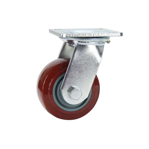 Cold Steel Urethane Swivel Castor Red 100mm