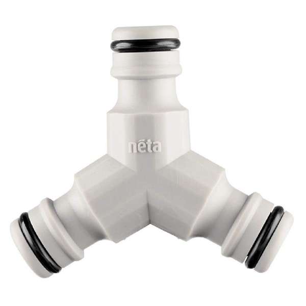 Neta 3-End Hose Coupler Plastic 12mm