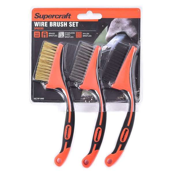 Supercraft Wire Brush Set - 3 Piece