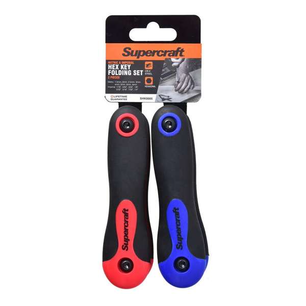 Supercraft Allen Key Folding Set - 2 Piece