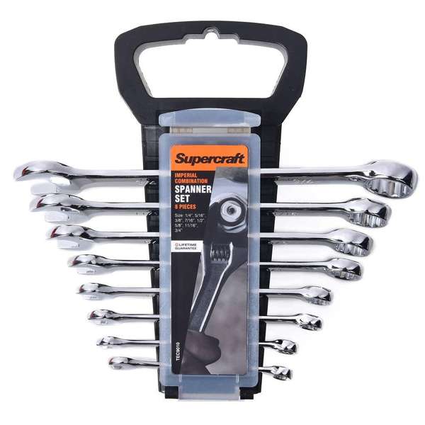 Supercraft Spanner Combination SAE - 8 Piece