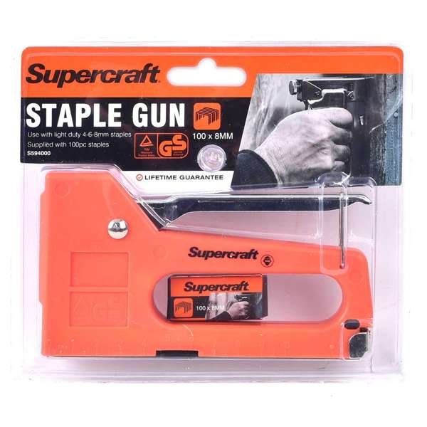 Supercraft Staple Gun Light Duty 100mm x 8mm