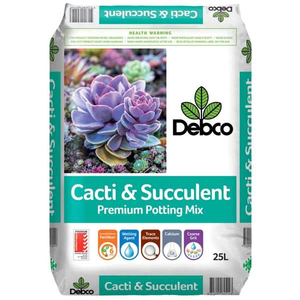 Debco Cacti & Succulent Superior Potting Mix 25L