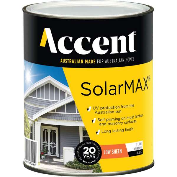 Accent SolarMAX Exterior Low Sheen Black