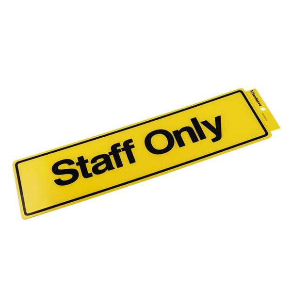 Sandleford Staff Only Self Adhesive Sign 330 x 95mm