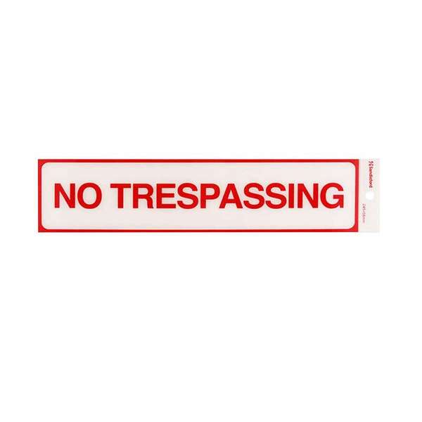 Sandleford No Trespassing Self Adhesive Sign