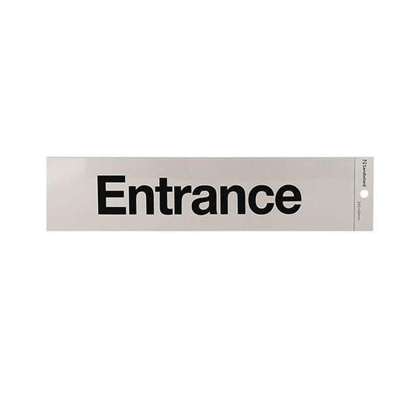 Sandleford Entrance Self Adhesive Sign 245 x 58mm