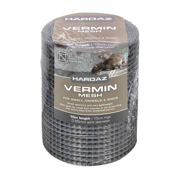 Trio Hardaz Vermin Mesh 15cm x 10M x 0.65mm (6.5x6.5mm)