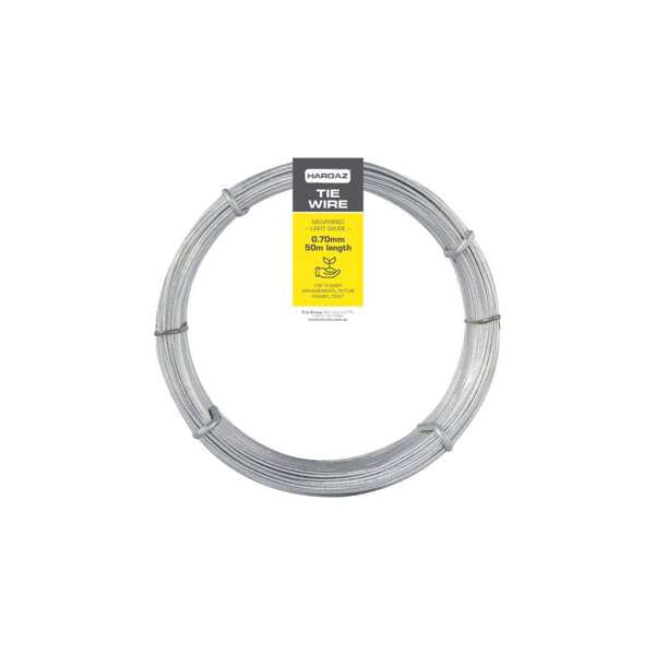 Trio Hardaz Tie Wire Dispenser Pack Galvanised 0.70mm x 50m