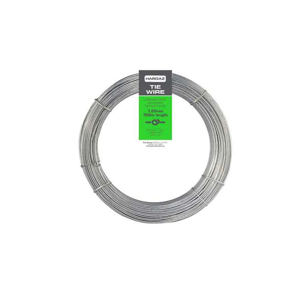 Trio Hardaz Galvanised Tie Wire Dispenser Pack 1.25mm x 100m