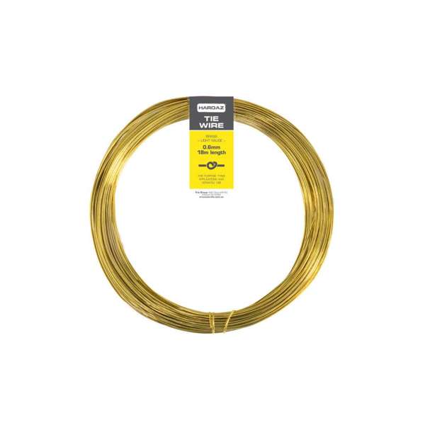 Trio Hardaz Brass Tie Wire 0.6mm x 18m