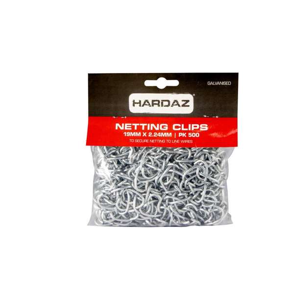 Trio Hardaz Netting Clips 19 x 2.24mm - 500 Pack