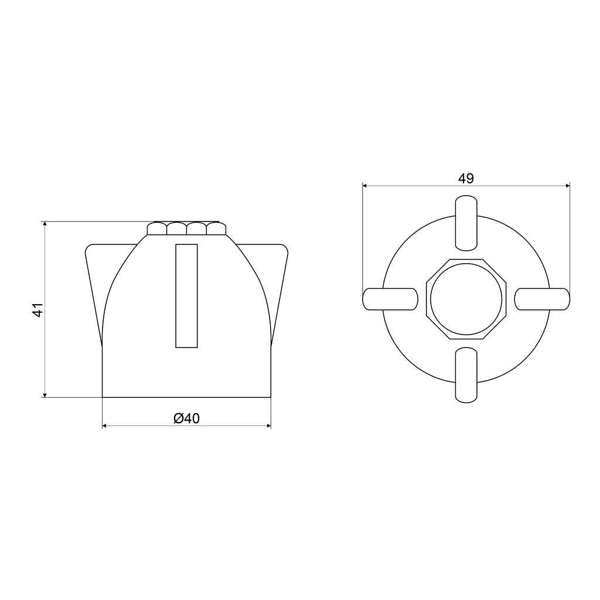 Mildon Series 2000 Style Universal Handles & Buttons White