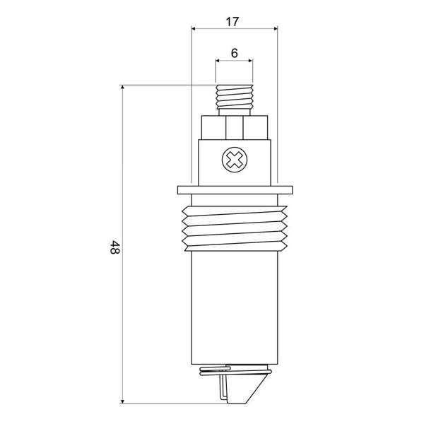 Mildon Spring Mechanism to suit 32mm & 40mm Pop Up Waste Brass