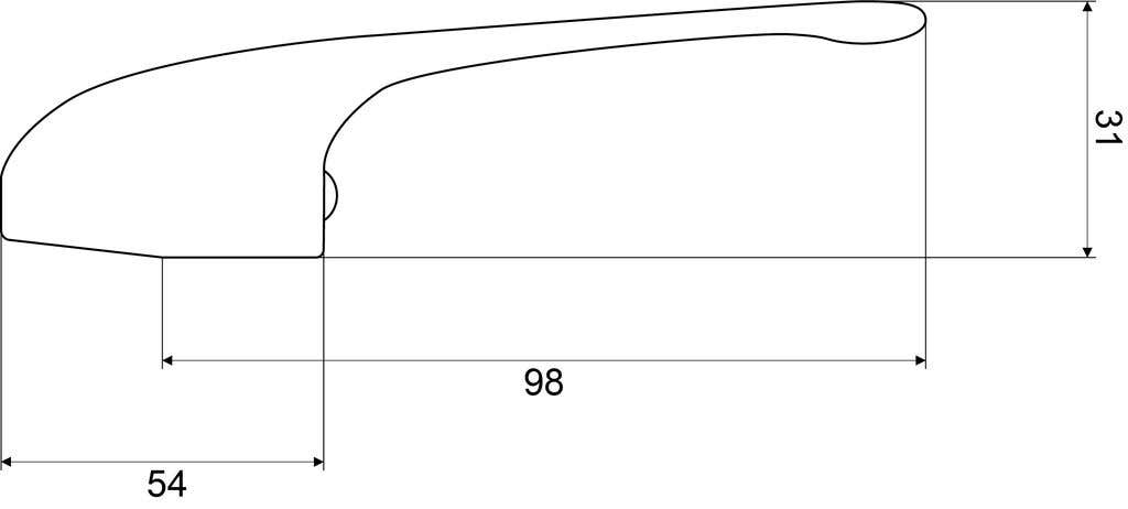 Mildon Mixer Handle Suits 42mm Mixer