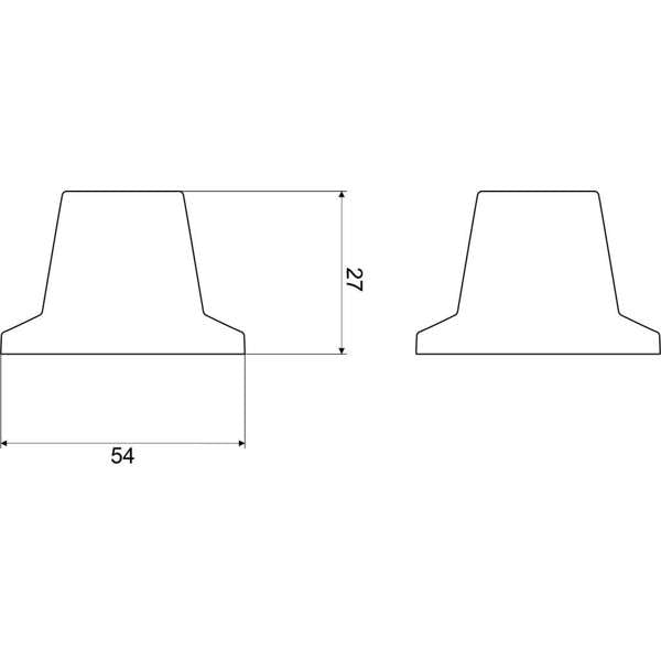 Mildon Basin Flange Chrome Pair