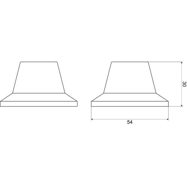 Mildon Basin Flanges Plastic White