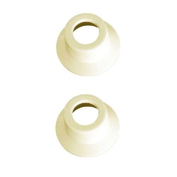 Mildon Basin Flanges Pair - Ivory