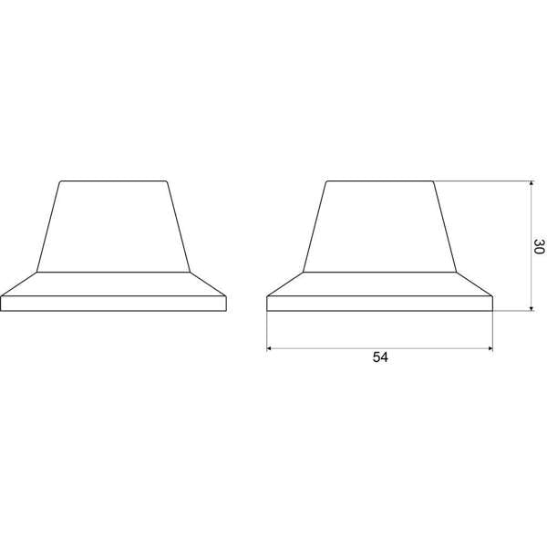 Mildon Basin Flanges Pair - Ivory