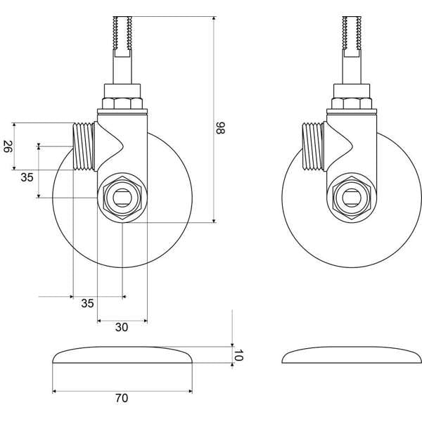 Mildon Washing Machine Conversion Kit - Left Hand