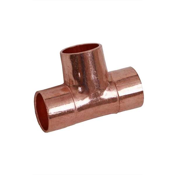 Brasshards Tee Capilllary W24 Copper 25mm