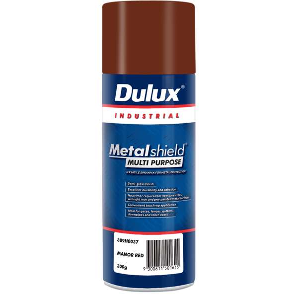 Dulux 300g Metalshield Multipurpose Spray Paint Manor Red