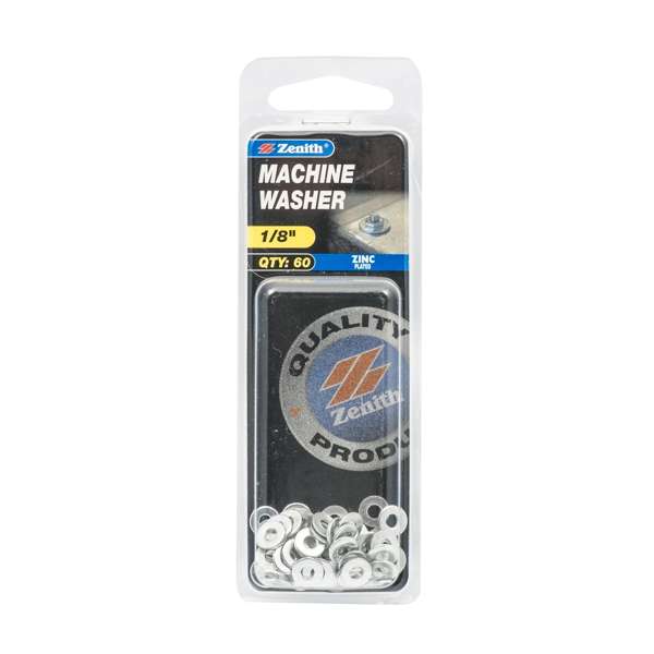 Zenith Machine Washer Zinc Plated 1/8" - 60 Pack