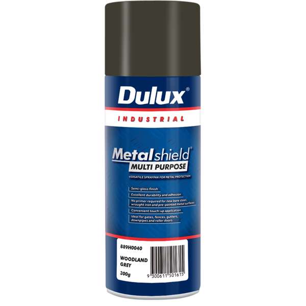 Dulux 300g Metalshield Multipurpose Spray Paint Woodland Grey