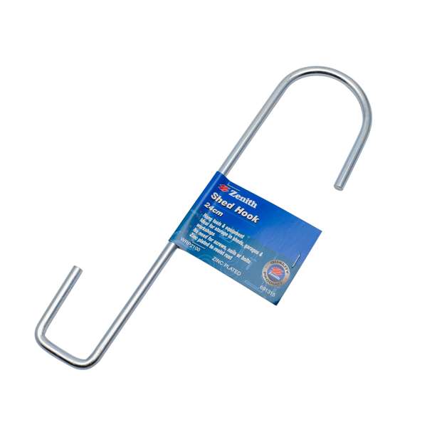 Zenith 24cm Zinc Plated Square Shed Hook