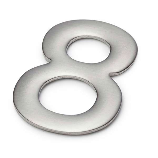 Sandleford 50mm Mode Stainless Steel Self Adhesive House Number 8