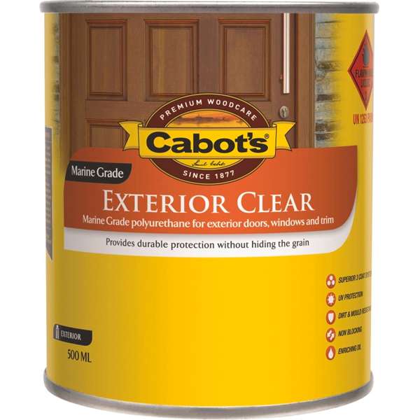 Cabot's 500ml Clear Satin Exterior Timber Finish