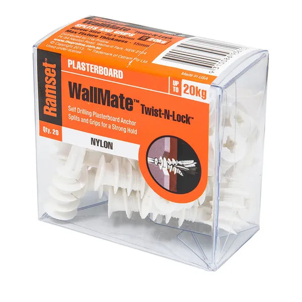 Ramset Wallmate Twist-N-Lock (20pk)