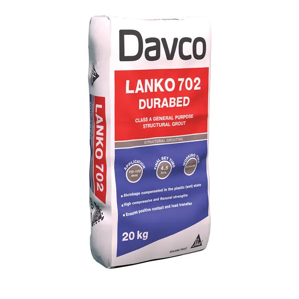 Davco Grout Lanko 702 Durabed 5Kg Bag