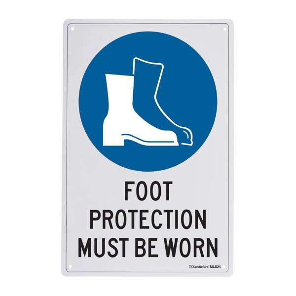 Sandleford Foot Protection Must Be Worn Sign