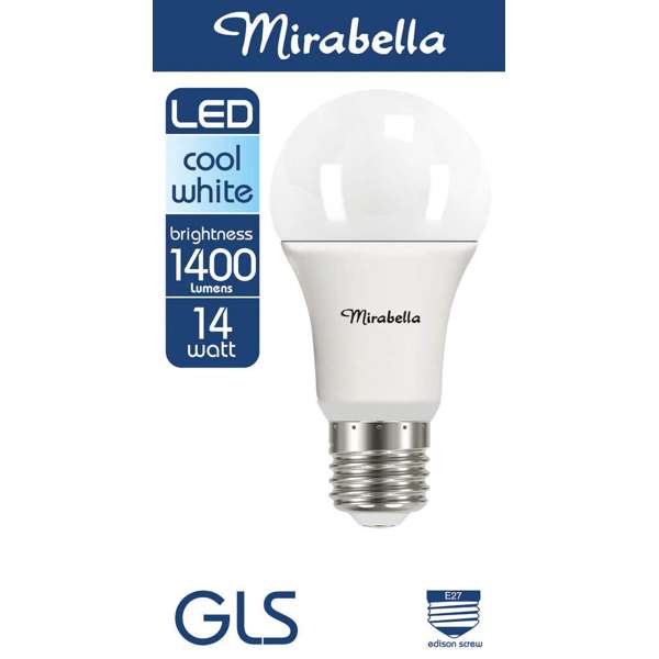 Mirabella LED GLS Globe 14W ES Cool White