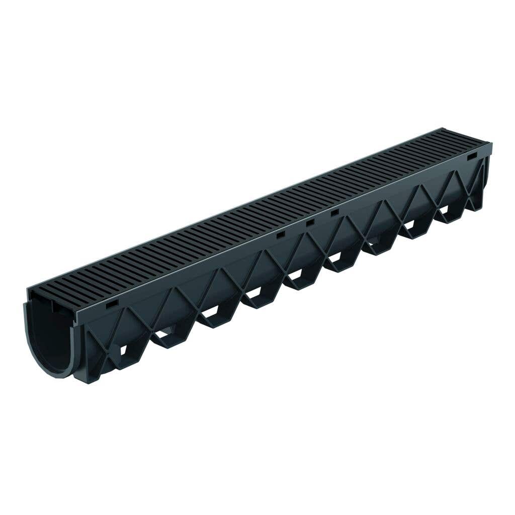 Storm Drain 1M - Black Plast Grate Only
