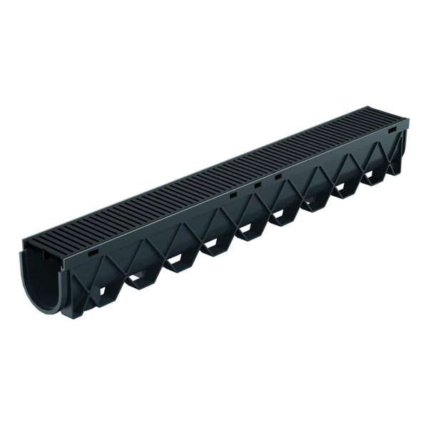 Reln Storm Drain with Black Heel Guard Grate 1m