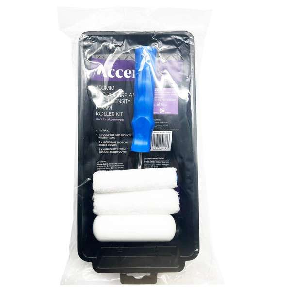 Accent Microfibre & Foam Mini Roller Kit 100mm