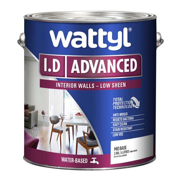 Wattyl I.D Advanced Low Sheen Mid Base 4L