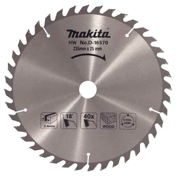 Makita Standard TCT Saw Blade 40T 235 x 25mm