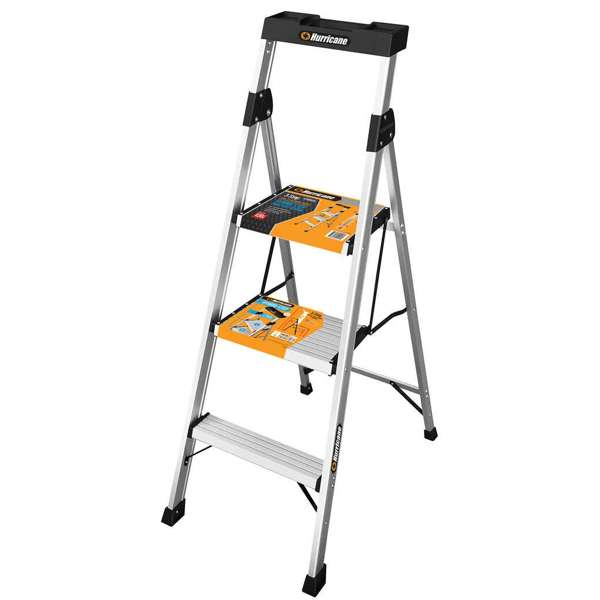 Hurricane 3 Step Dual Platform Ladder 120kg