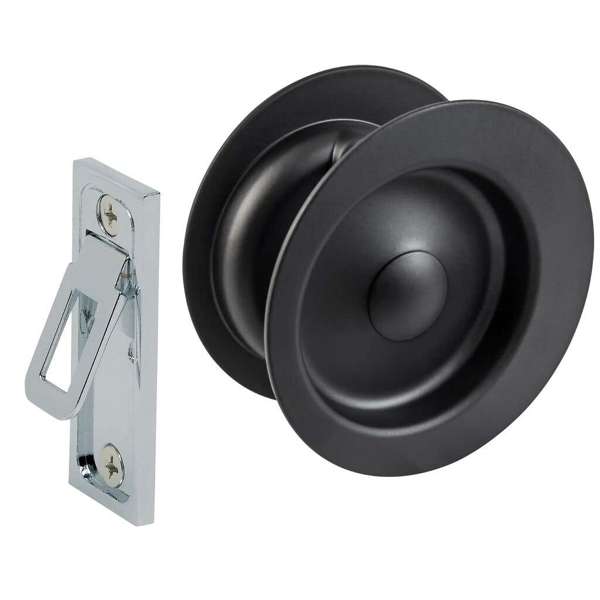 Gainsborough Sliding Cavity Set Circular Passage Matt Black