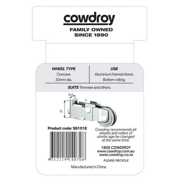 Cowdroy Adjustable Door Carriage with Capacity of 40kg